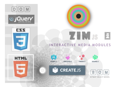 ZIM js - free JavaScript Library of Interactive Media Modules